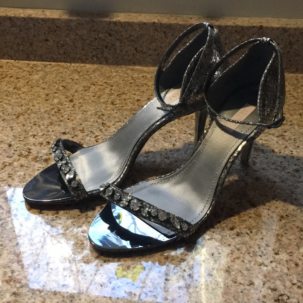 Glint ankle strap heels